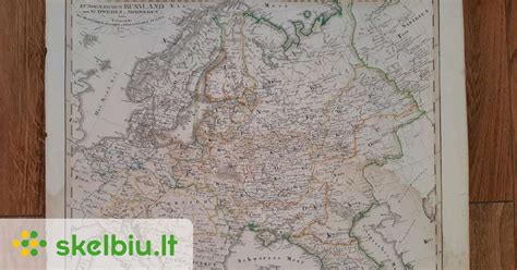 Senovinis žemėlapis su piešiniais