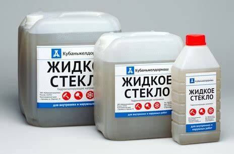 Sudėtinės skysto stiklo proporcijos: vanduo, cemento, smėlis ir stiklas