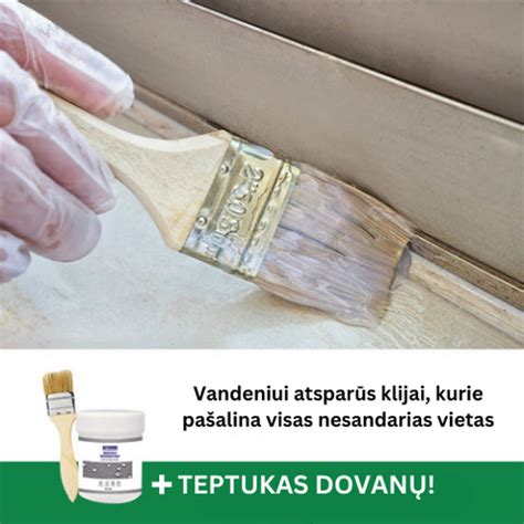 Karščiui atsparių klijų panaudojimo pavyzdys