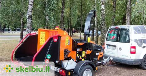 Greentec įranga vizualinė schemė: smulkintuvo įranga ir išmetimo vamzdžiai