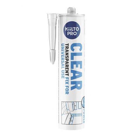 Kiilto Pro Clear ir Kiilto Pro Premium - skaidrūs sandarikliai