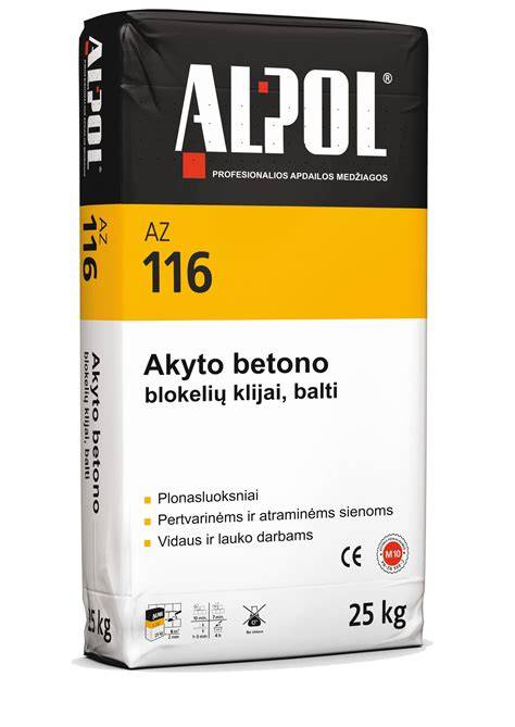 Infografika: Klijų taikymo procesas akyto betono blokeliams