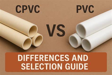 Infografika: PVC vs CPVC vamzdžių savybės