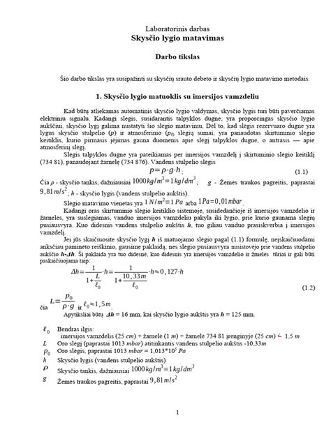 Skiedinio slankumo matavimas