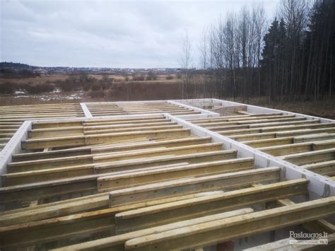 monolitinės perdangos konstrukcijos pavyzdys