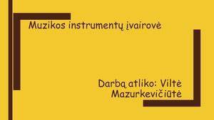 Infografika: Muzikos mušamųjų instrumentų įvairovė ir jų pagrindinės savybės