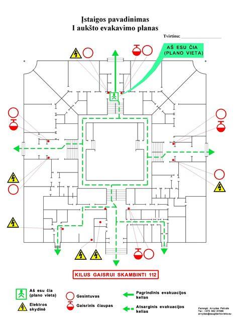 Gaisro saugos schema polistireniniame putplastyje