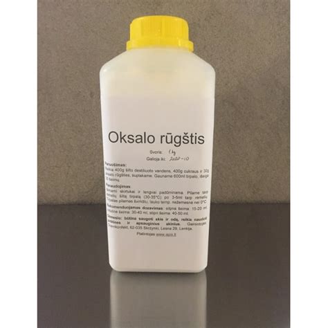 Oksalo rūgštis ir jos poveikis medienai