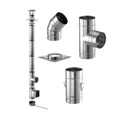 Nerūdijančio plieno kamino elementai