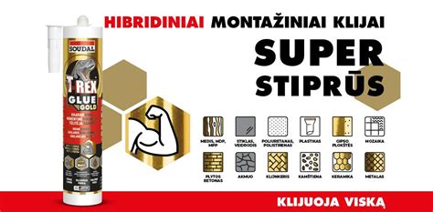 montažinių klijų panaudojimas