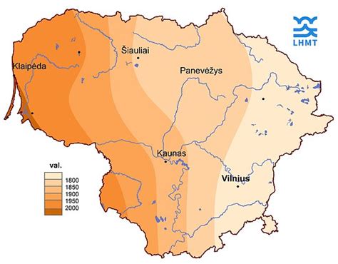 Kartografinis vaizdas: Lietuvos klimato sąlygos ir profilių atsparumas