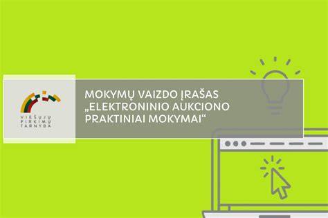 Infografika: elektroninio aukciono proceso eiga