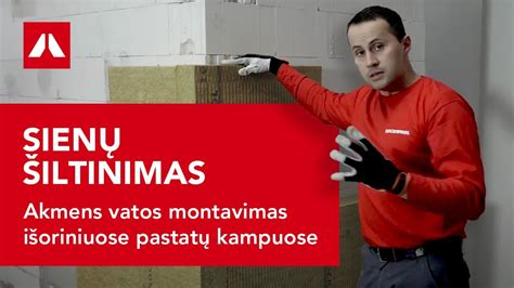 Sienų paruošimas akmens vatos montavimui