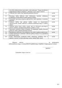 Saugos priemonių komplektas ir darbinė zona