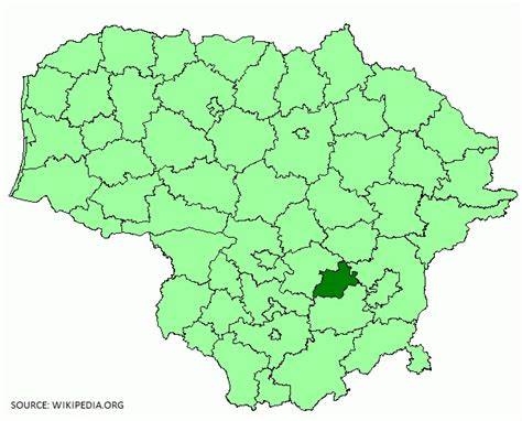 Vilniaus, Šilalės ir Elektrėnų regionų pardavimų tinklo žemėlapis