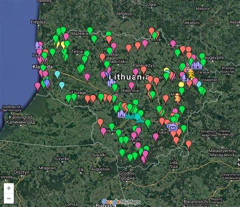 Žemėlapis - parduotuvės tinklo vietos Lietuvoje