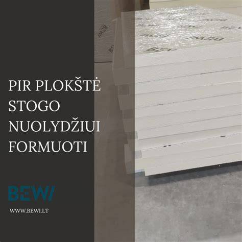 Stogo nuolydžio formavimas šiluminės izoliacijos plokštėmis