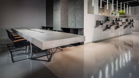 Šlifuotos betono grindys interjere