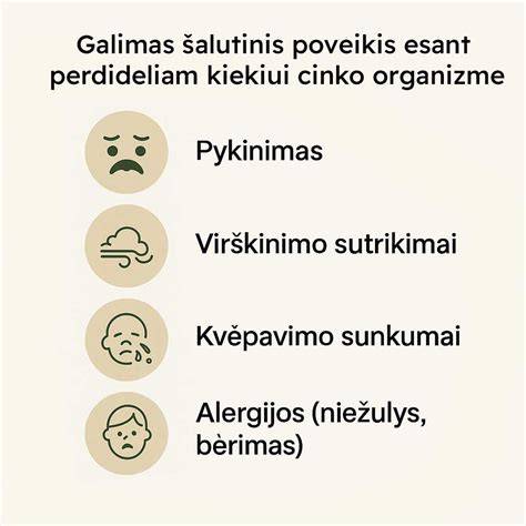 Infografika: cinko garų kelias ir poveikis kvėpavimo takams