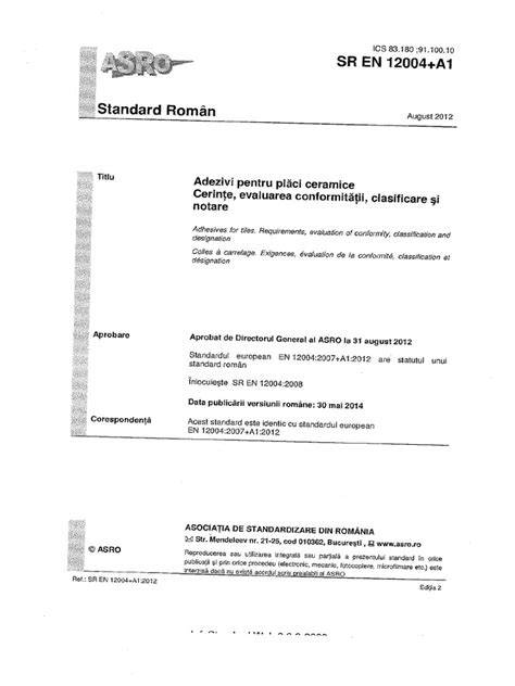 Tab. 1: Pagrindiniai klasifikacijos ženklai EN 12004
