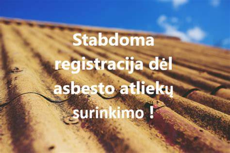 Infografika: Asbesto atliekų tvarkymo procesas