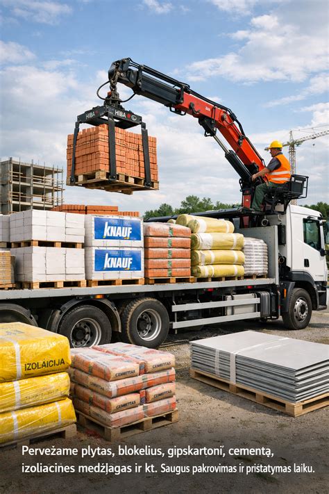 įvairių statybinių medžiagų palyginimas