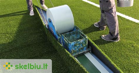 Dirbtinės vejos sujungimo procesas