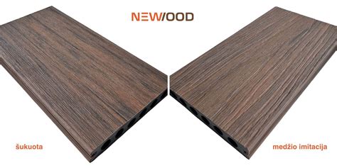 EPW Titanium Deck terasinės lentos - natūralaus medžio imitacija