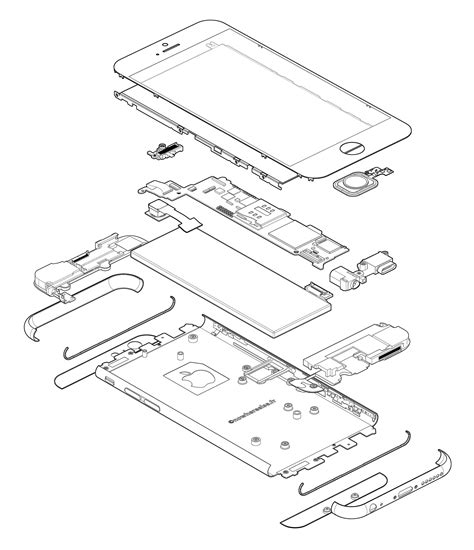 Infografinė schema: iPhone 6 remontas ir kainų diapazonai