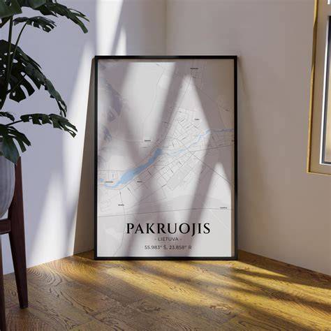 Tauragės miesto žemėlapis su pagrindiniais transporto srautais