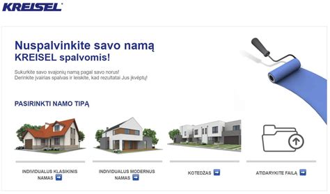 Kreisel fasado dažų asortimentas