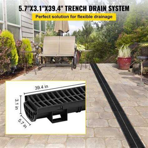 Tranšėjos su drenažo vamzdžiais schematiškai