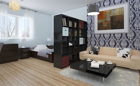 įvairių spalvų ir raštų miegamojo tapetų pavyzdžiai