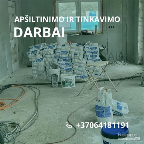 Tinkavimo darbų sąlygos