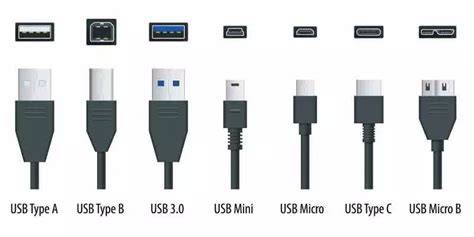 Infografika: USB šakotuvų tipai ir energijos valdymas
