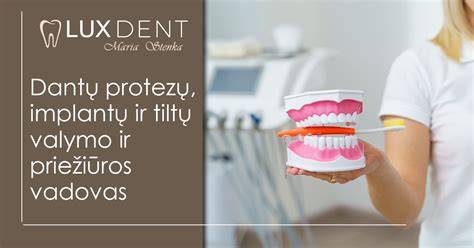Protezų valymo ir klijavimo hierarchija