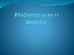Medienos ydos ir jų įvertinimas