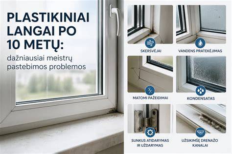 Medinės langų dalys ir RS tipo stiprumas