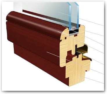 Klijuotos medienos langų įvairovė: 68/78 mm profiliai