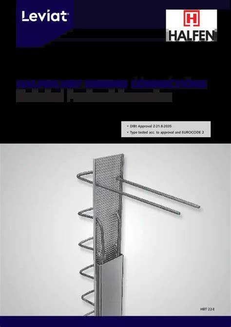 Infografika: HALFEN HBT montavimo schema