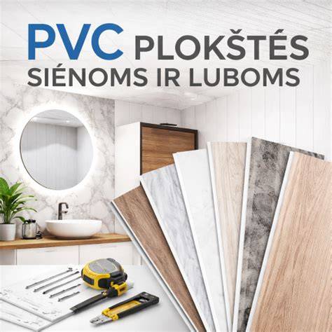 Infografika: plastikinės dailylentės - tipai, medžiagos, montavimas