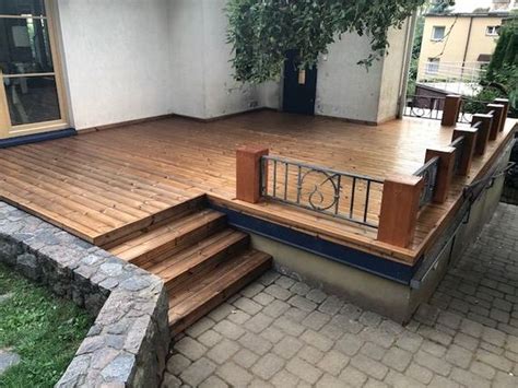 Natūralaus medžio terasos lentos