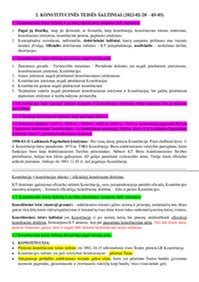 Infografika: Konstitucijos šaltiniai ir jų tarpusavio santykiai