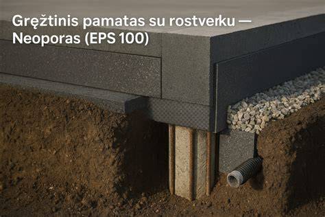 Pamatai su EPS šiltinimu: plokštės, hidroizoliacija, armuoti sluoksniai