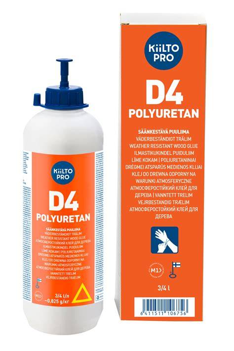 Infografika: Kiilto D4 klijavimo procesas - paruošimas, klijavimas, kietėjimas