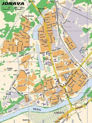 Jonava regiono pasiūlymų žemėlapis