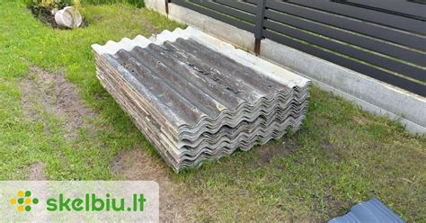 Įvairių beasbestinio šiferio lakštų matmenys