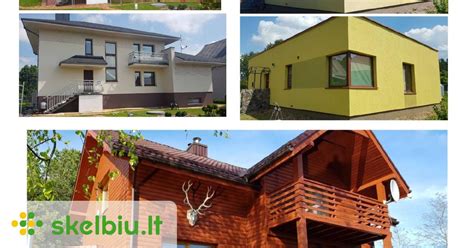 Fasadų dažymo pavyzdžiai