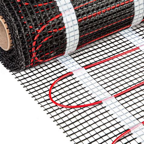 Elektrinis šildymo kilimėlis, paruoštas montavimui