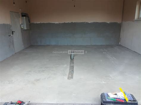 Garažo grindų betonavimas